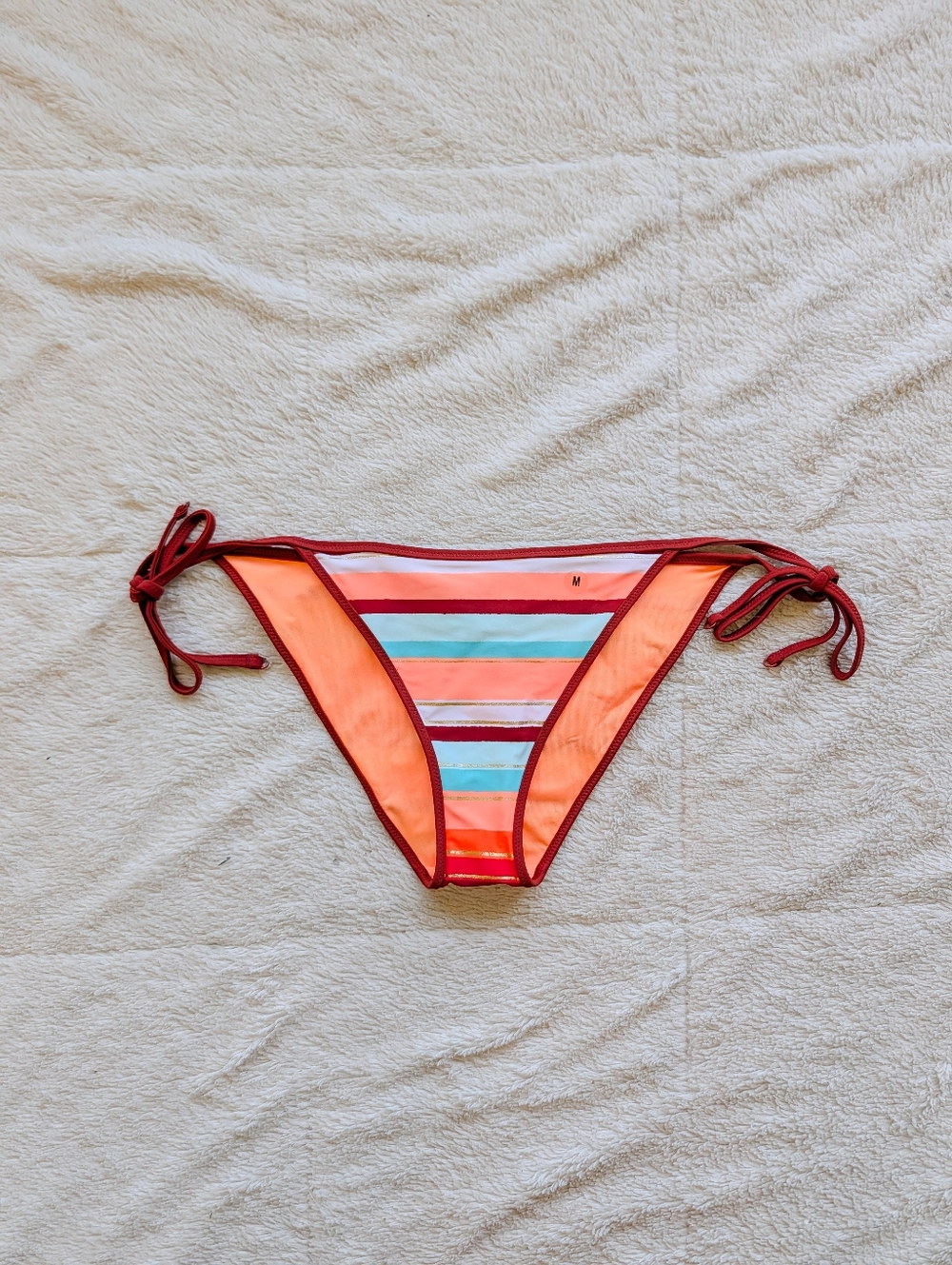 Aerie‎ Striped Swim Teeny String Bikini Bottoms